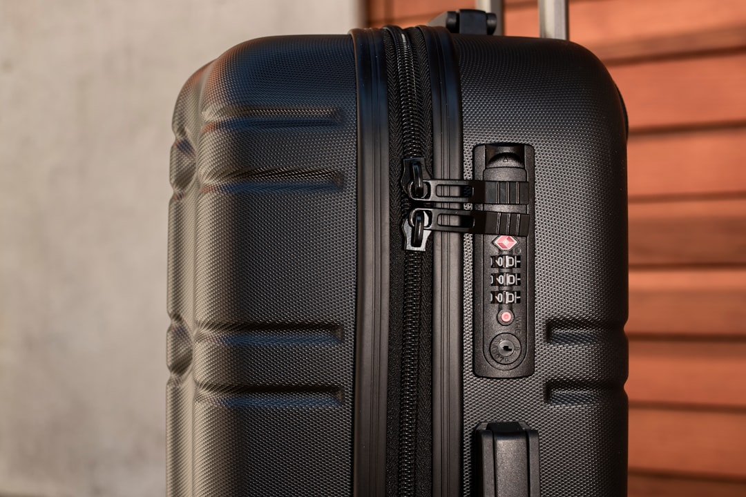 a close up of a piece of luggage